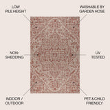 Estrella Bohemian Medallion Weave Indoor/Outdoor Area Rug