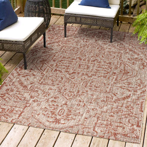 Estrella Bohemian Medallion Weave Indoor/Outdoor Area Rug