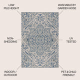 Estrella Bohemian Medallion Weave Indoor/Outdoor Area Rug