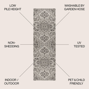 Estrella Bohemian Medallion Weave Indoor/Outdoor Runner Rug