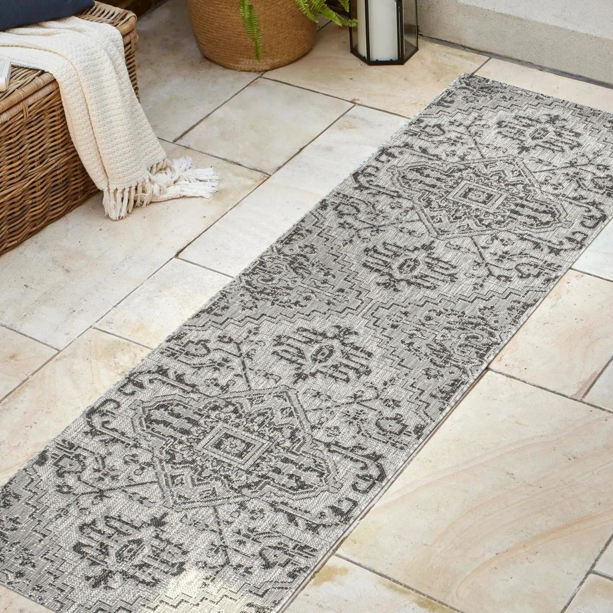 Estrella-Bohemian-Medallion-Weave-Indoor/Outdoor-Runner-Rug-Runner-Rugs