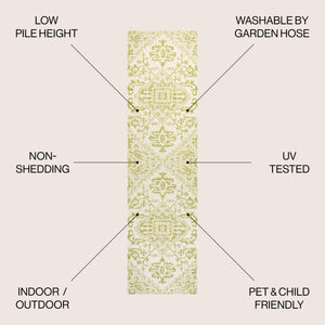 Estrella Bohemian Medallion Weave Indoor/Outdoor Runner Rug