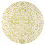 Estrella Bohemian Medallion Textured Indoor/Outdoor Round Area Rug