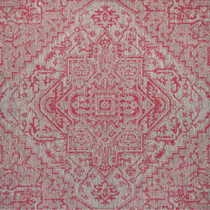 Estrella Bohemian Medallion Textured Weave Indoor/Outdoor Square Area Rug