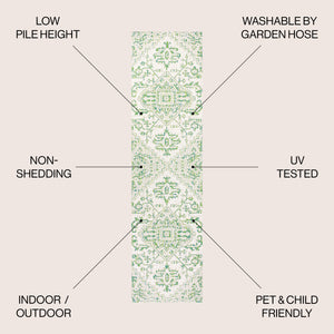 Estrella Bohemian Medallion Weave Indoor/Outdoor Runner Rug