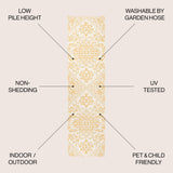 Estrella Bohemian Medallion Weave Indoor/Outdoor Runner Rug