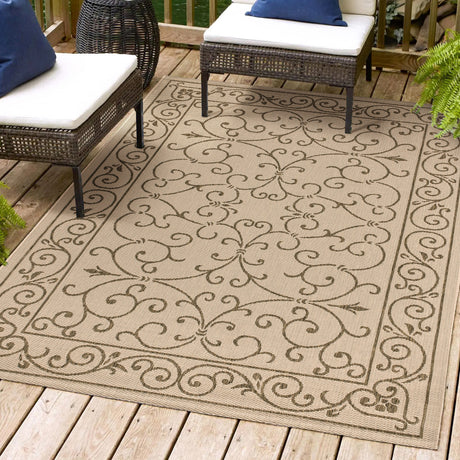 Charleston-Vintage-Filigree-Textured-Weav-Indoor/Outdoor-Area-Rug-Area-Rugs