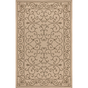 Charleston Vintage Filigree Textured Weav Indoor/Outdoor Area Rug