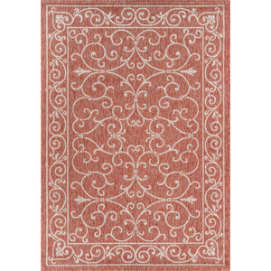 Charleston Vintage Filigree Textured Weav Indoor/Outdoor Area Rug