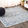 Charleston Vintage Filigree Textured Indoor/Outdoor Square Area Rug