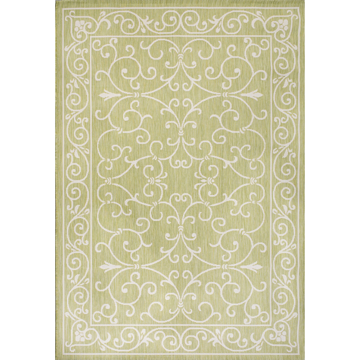 Charleston Vintage Filigree Textured Weav Indoor/Outdoor Area Rug