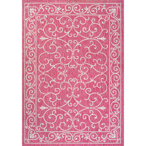 Charleston Vintage Filigree Textured Weav Indoor/Outdoor Area Rug