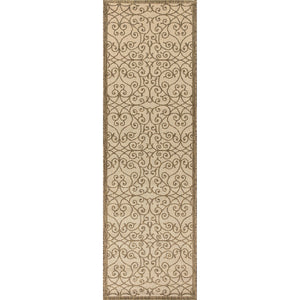 Madrid Vintage Filigree Textured Weave Indoor/Outdoor Runner Rug