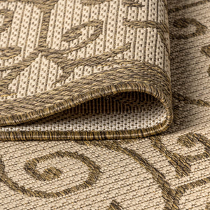 Madrid Vintage Filigree Textured Weave Indoor/Outdoor Area Rug