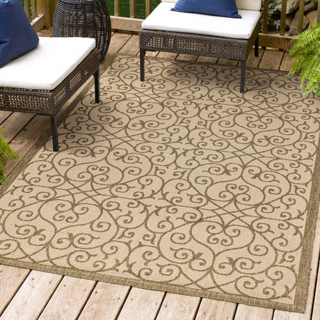 Madrid-Vintage-Filigree-Textured-Weave-Indoor/Outdoor-Area-Rug-Area-Rugs