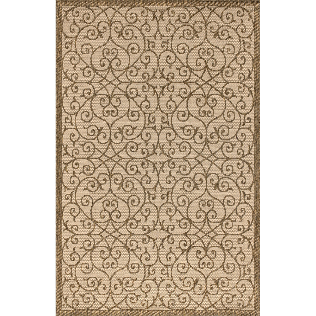Madrid Vintage Filigree Textured Weave Indoor/Outdoor Area Rug