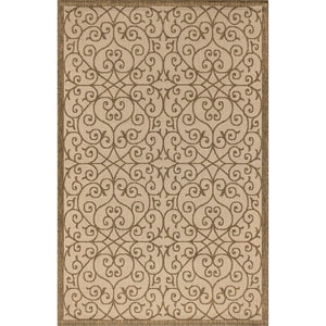 Madrid Vintage Filigree Textured Weave Indoor/Outdoor Area Rug