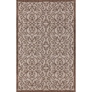 Madrid Vintage Filigree Textured Weave Indoor/Outdoor Area Rug