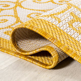Madrid Vintage Filigree Textured Weave Indoor/Outdoor Runner Rug
