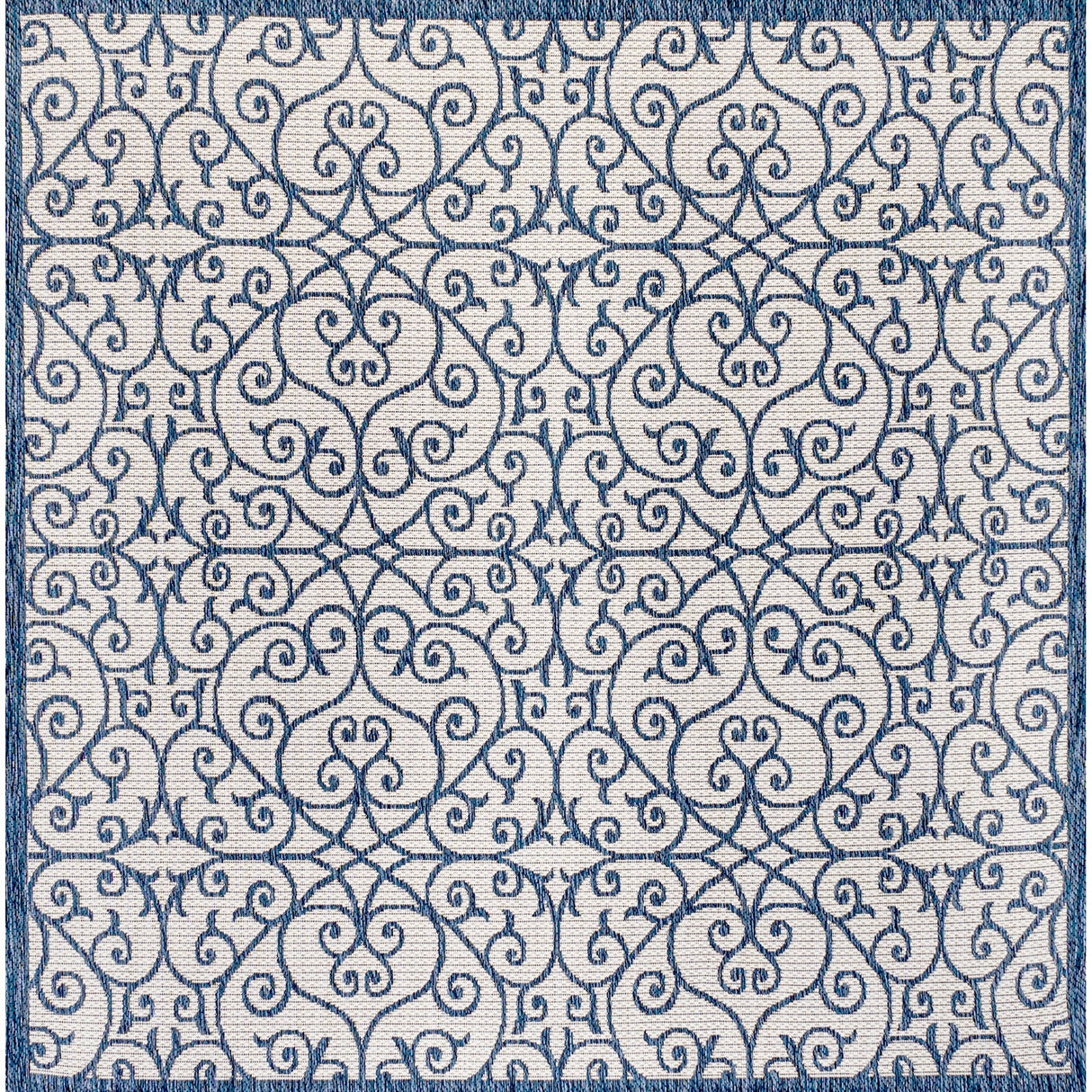 Madrid Vintage Textured Weave Indoor/Outdoor Square Area Rug