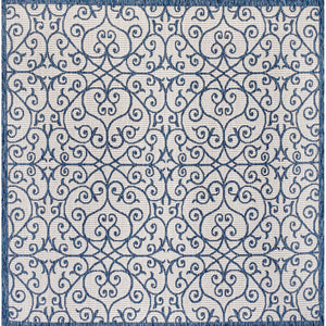 Madrid Vintage Textured Weave Indoor/Outdoor Square Area Rug
