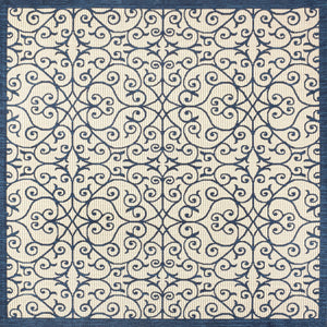 Madrid Vintage Textured Weave Indoor/Outdoor Square Area Rug
