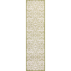 Madrid Vintage Filigree Textured Weave Indoor/Outdoor Runner Rug