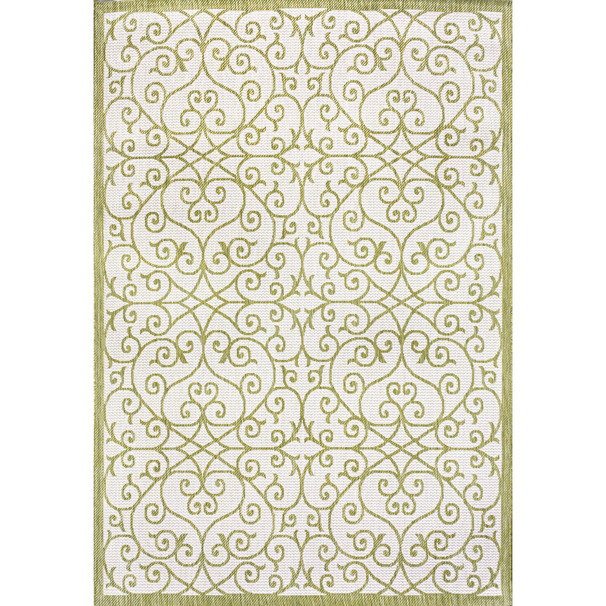 Madrid Vintage Filigree Textured Weave Indoor/Outdoor Area Rug