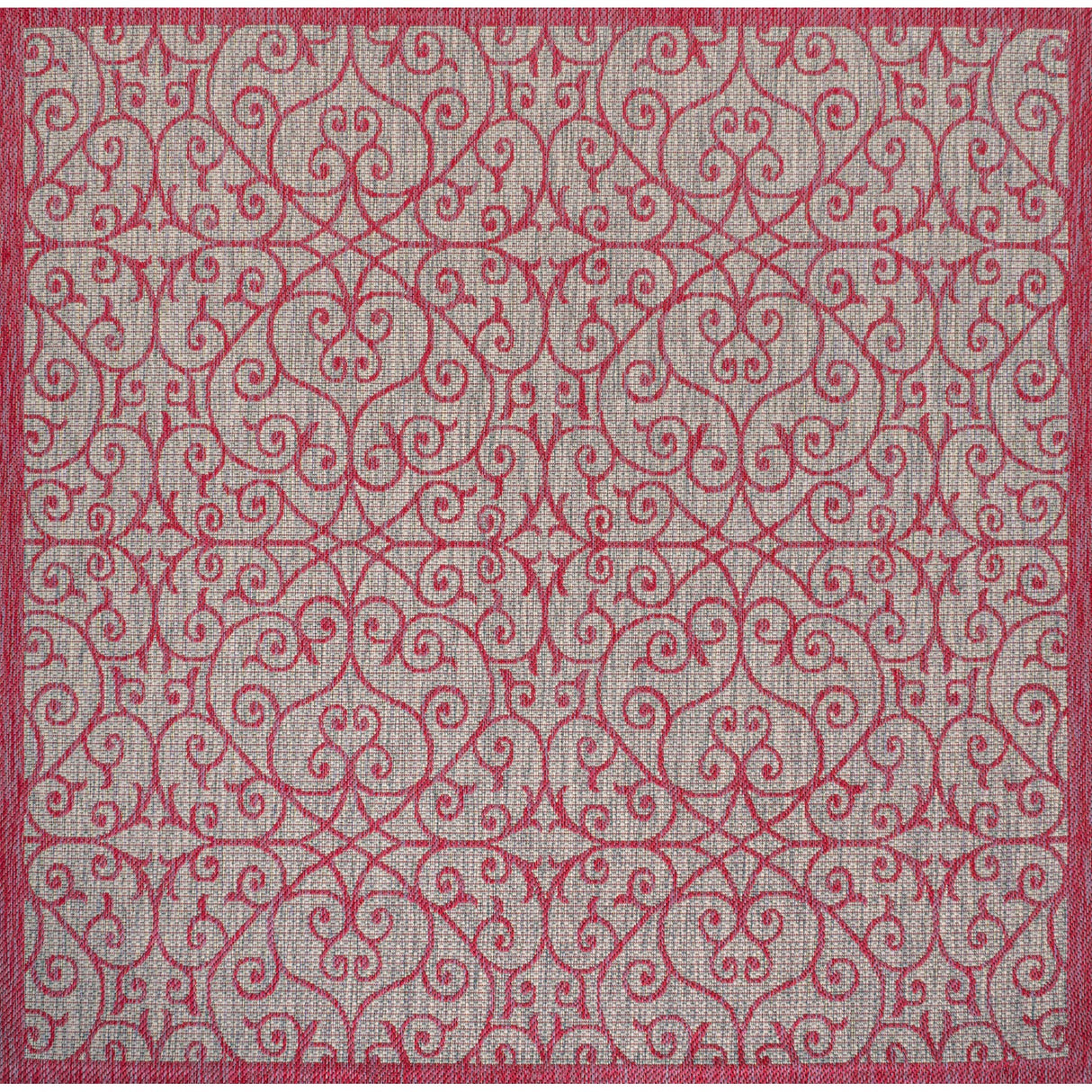 Madrid Vintage Textured Weave Indoor/Outdoor Square Area Rug