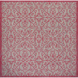 Madrid Vintage Textured Weave Indoor/Outdoor Square Area Rug