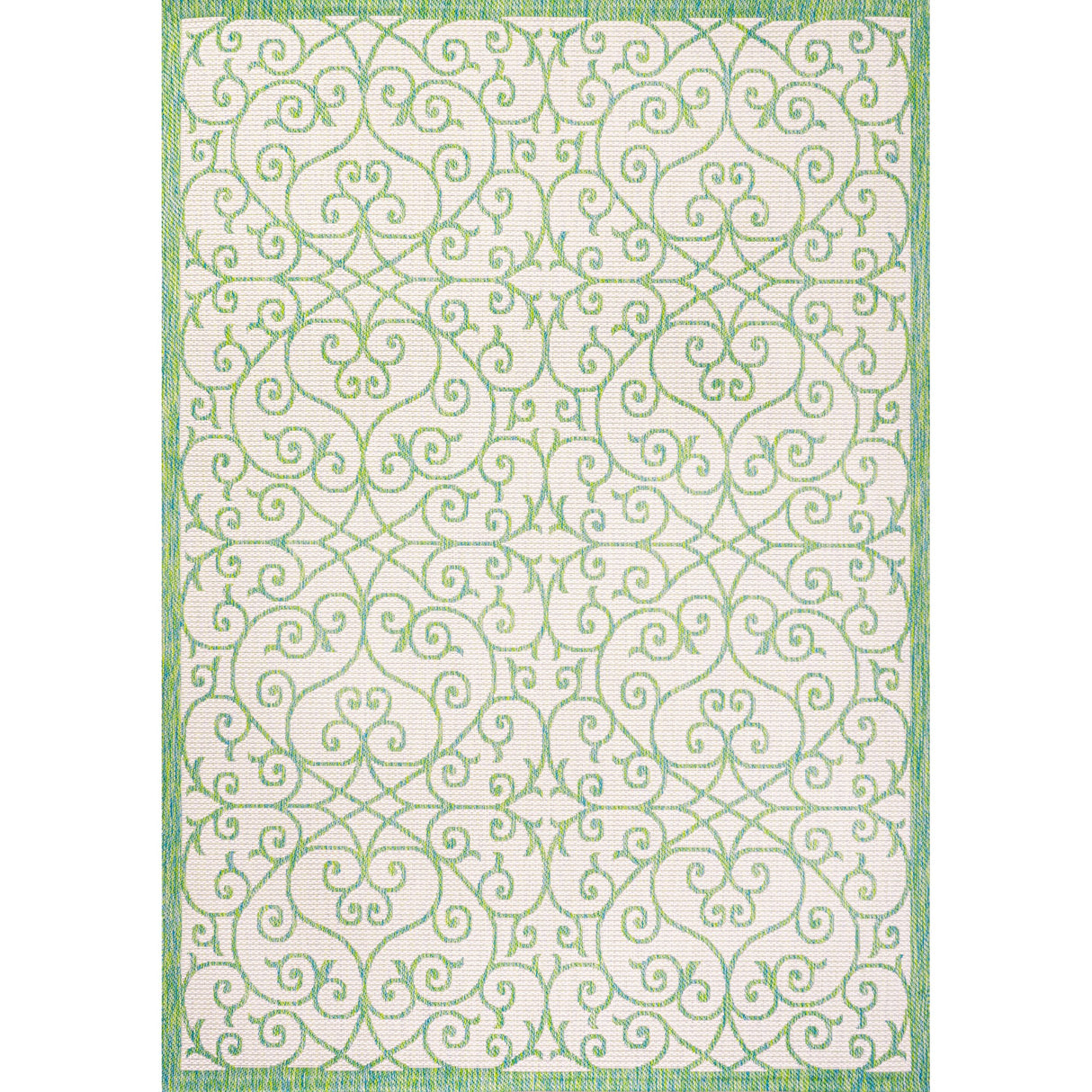 Madrid Vintage Filigree Textured Weave Indoor/Outdoor Area Rug