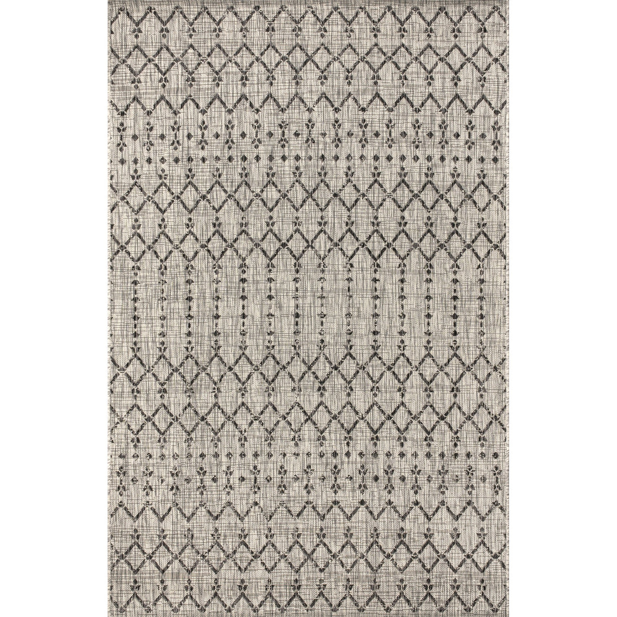 Ourika Moroccan Geometric Textured Weave Indoor/Outdoor Area Rug