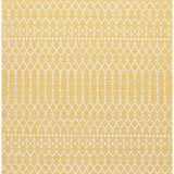 Ourika Moroccan Geometric Textured Weave Indoor/Outdoor Square Area Rug