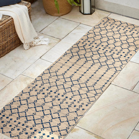 Ourika-Moroccan-Geometric-Textured-Weave-Indoor/Outdoor-Runner-Rug-Runner-Rugs