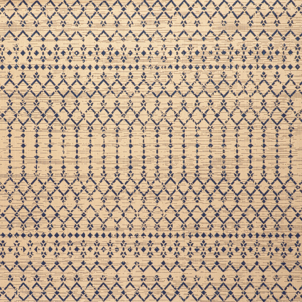 Ourika Moroccan Geometric Textured Weave Indoor/Outdoor Square Area Rug