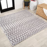 Ourika Moroccan Geometric Textured Weave Indoor/Outdoor Square Area Rug