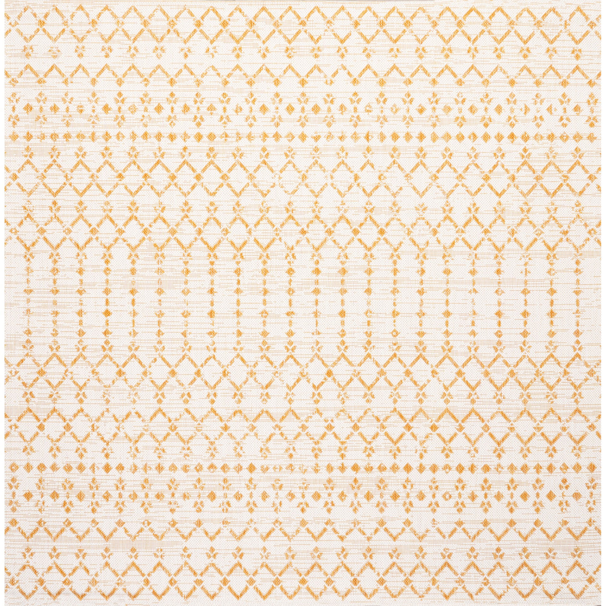 Ourika Moroccan Geometric Textured Weave Indoor/Outdoor Square Area Rug