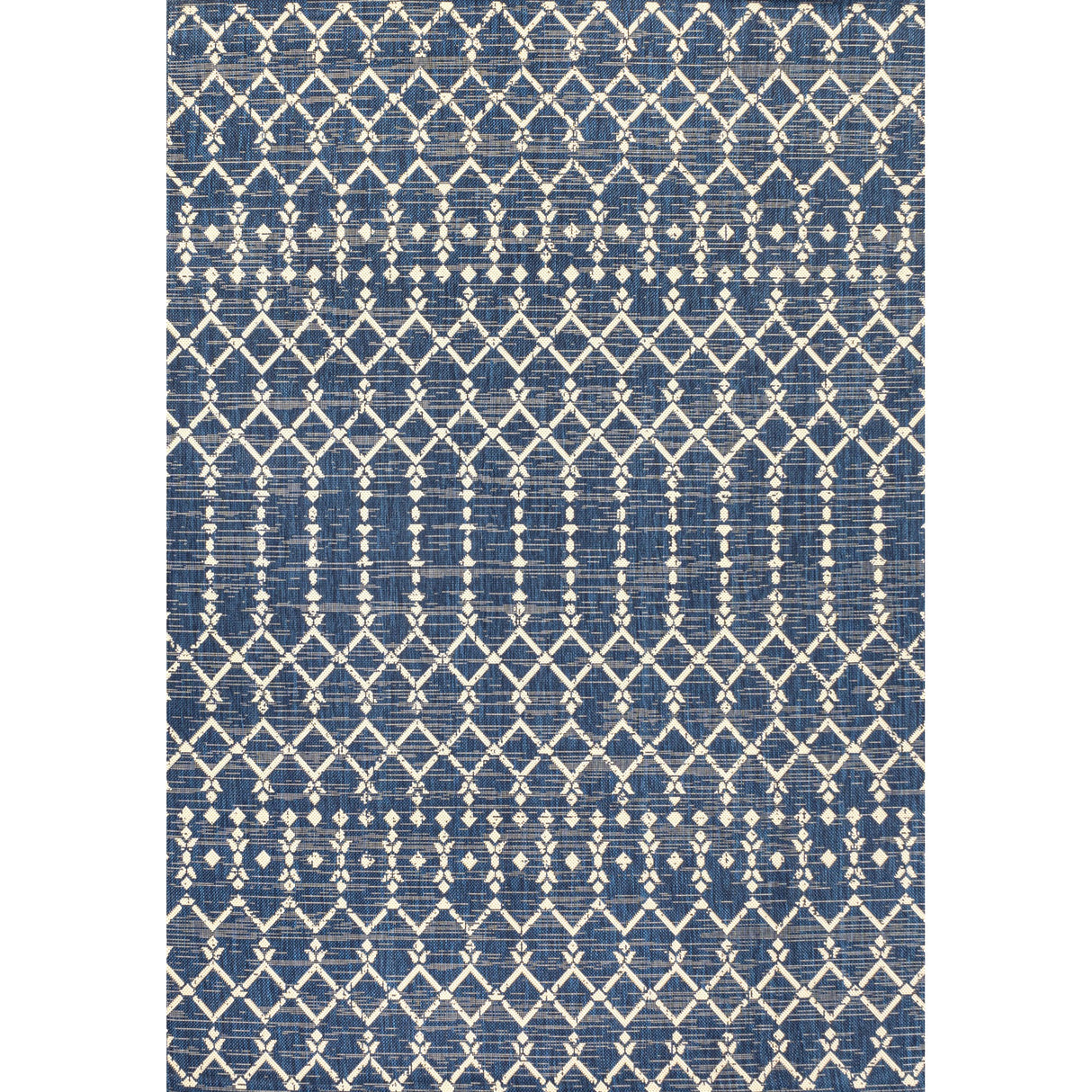 Ourika Moroccan Geometric Textured Weave Indoor/Outdoor Area Rug
