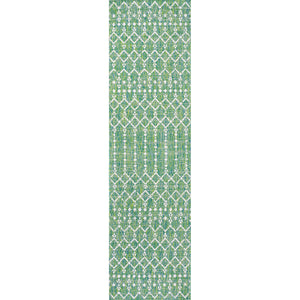 Ourika Moroccan Geometric Textured Weave Indoor/Outdoor Runner Rug