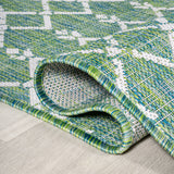Ourika Moroccan Geometric Textured Weave Indoor/Outdoor Square Area Rug