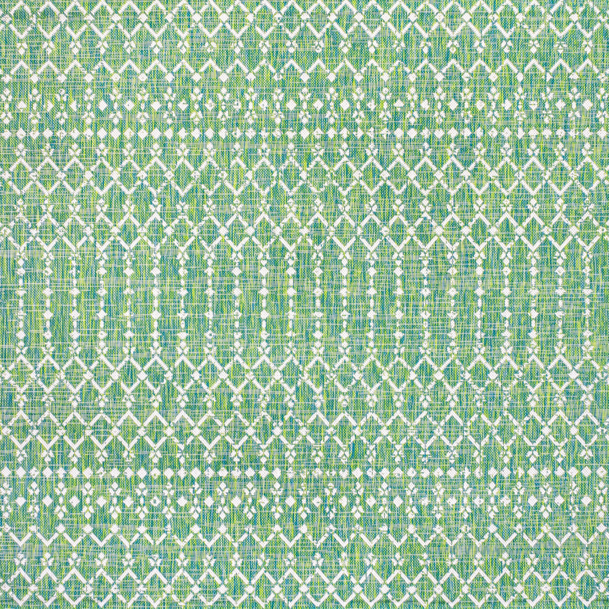 Ourika Moroccan Geometric Textured Weave Indoor/Outdoor Square Area Rug