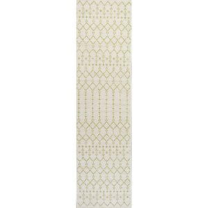 Ourika Moroccan Geometric Textured Weave Indoor/Outdoor Runner Rug
