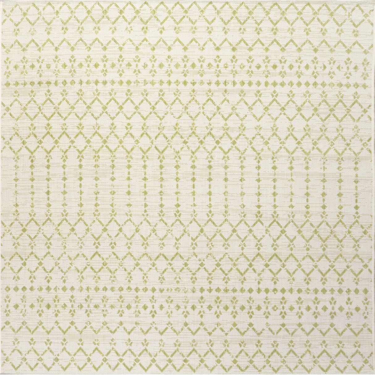 Ourika Moroccan Geometric Textured Weave Indoor/Outdoor Square Area Rug