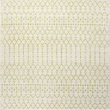 Ourika Moroccan Geometric Textured Weave Indoor/Outdoor Square Area Rug