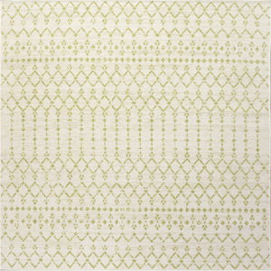 Ourika Moroccan Geometric Textured Weave Indoor/Outdoor Square Area Rug