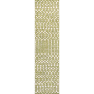 Ourika Moroccan Geometric Textured Weave Indoor/Outdoor Runner Rug