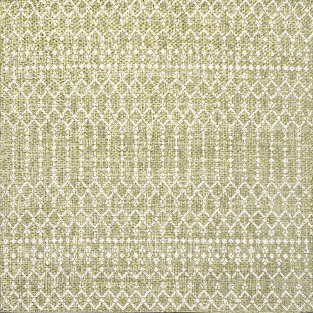 Ourika Moroccan Geometric Textured Weave Indoor/Outdoor Square Area Rug