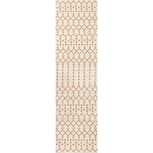 Ourika Moroccan Geometric Textured Weave Indoor/Outdoor Runner Rug