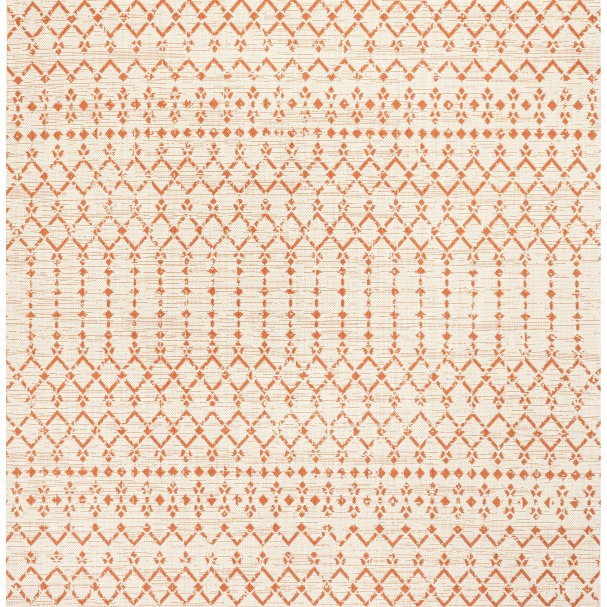 Ourika Moroccan Geometric Textured Weave Indoor/Outdoor Square Area Rug