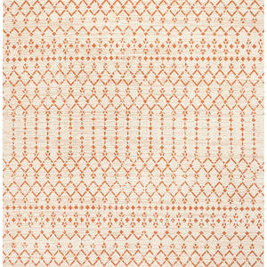 Ourika Moroccan Geometric Textured Weave Indoor/Outdoor Square Area Rug